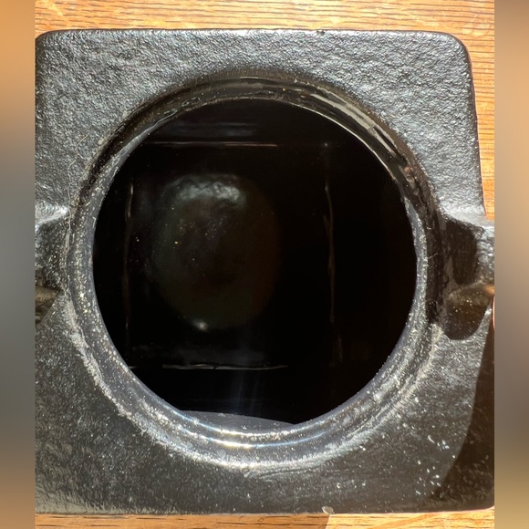 Vintage Solid Cast Iron Tea 🖤 Kettle Asian Japanese Teapot Enameled interior - Picture 7 of 8